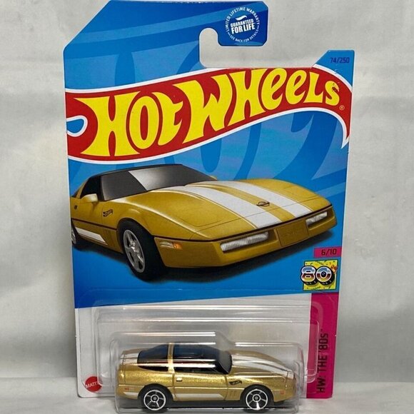 Hot Wheels '84 Corvette 74/250 HW The '80s 6/10 Die-cast 1/64 Car NIP 2022 - Picture 2 of 8